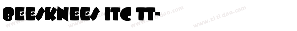 Beesknees ITC TT字体转换